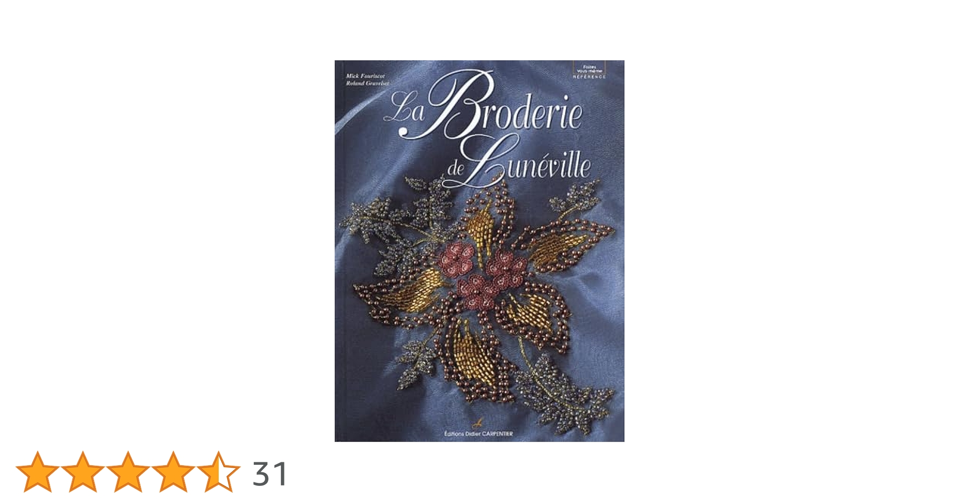 洋書 Broderie d'art de Luneville Haute Couture Beaded and Sequin Embroidery: Crochet de